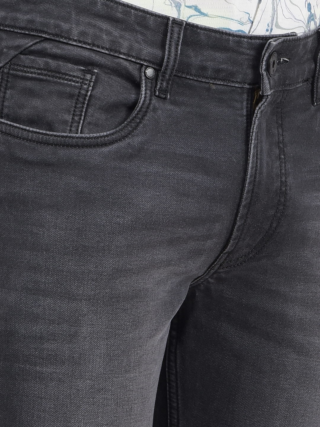 Numero Uno Men Solid Grey Jeans